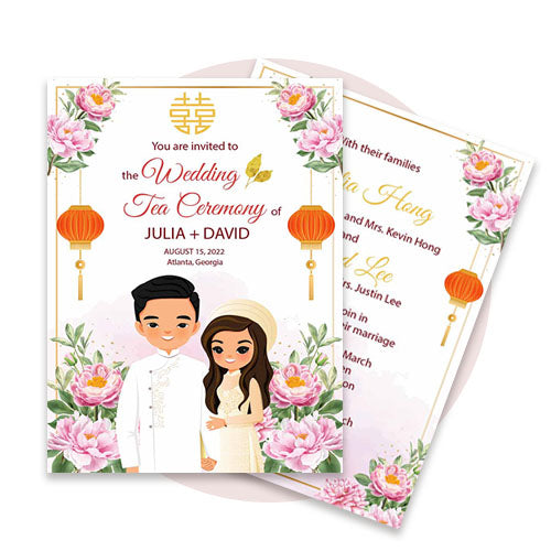 Vietnamese Wedding Invites template