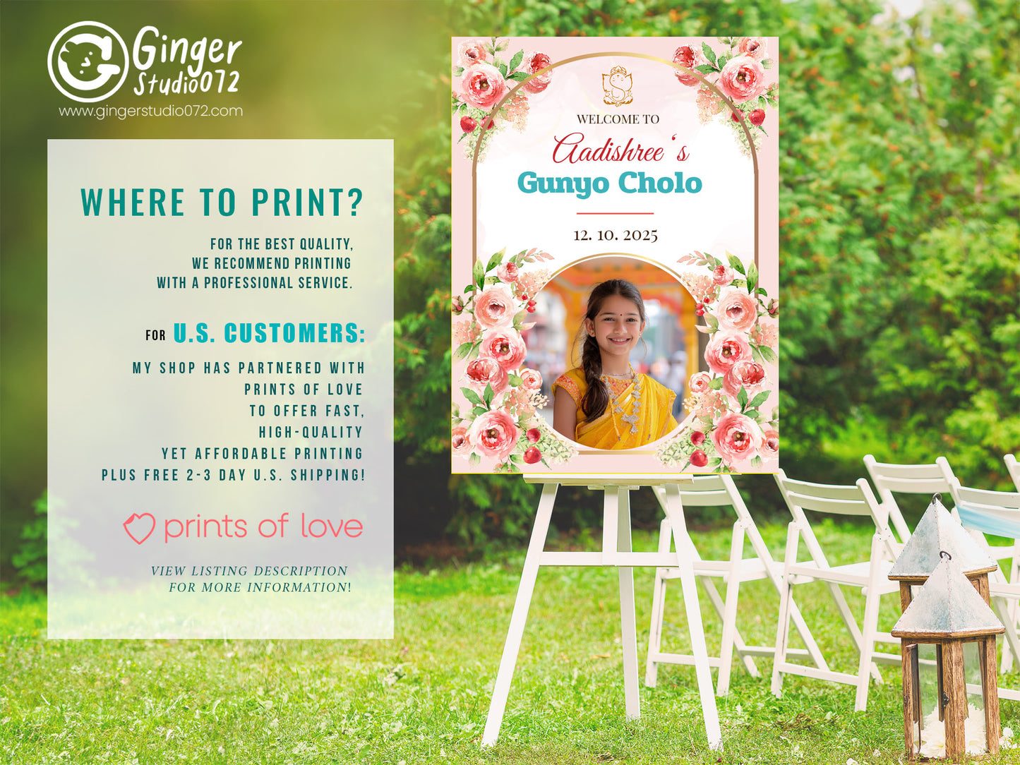Cute Milestone invite, Gunyo Cholo Ceremony, Customize Template #mttp240903