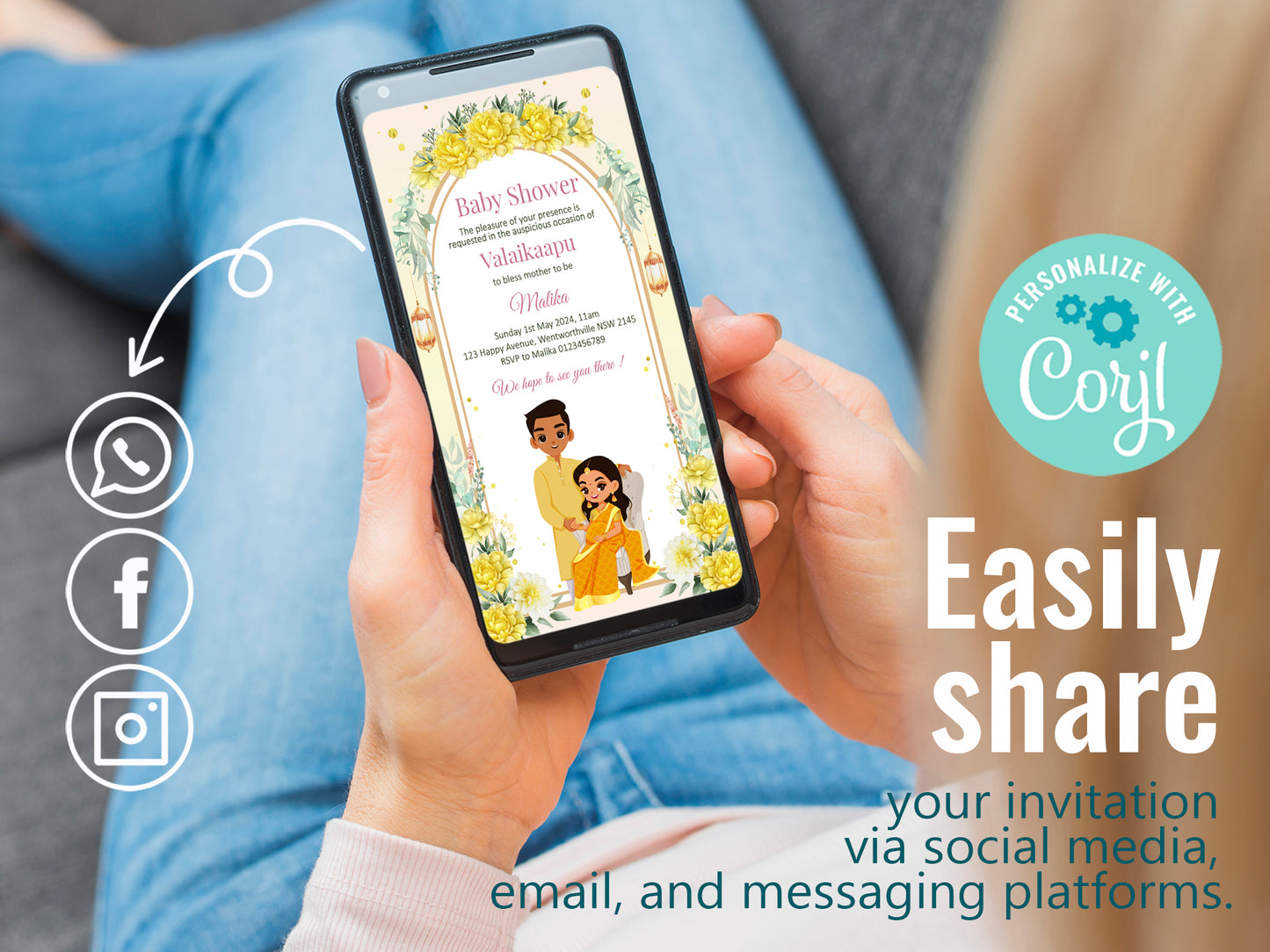 Cute Baby shower, cradle, naming, gender reveal, Invitation Templates #bsiv221101
