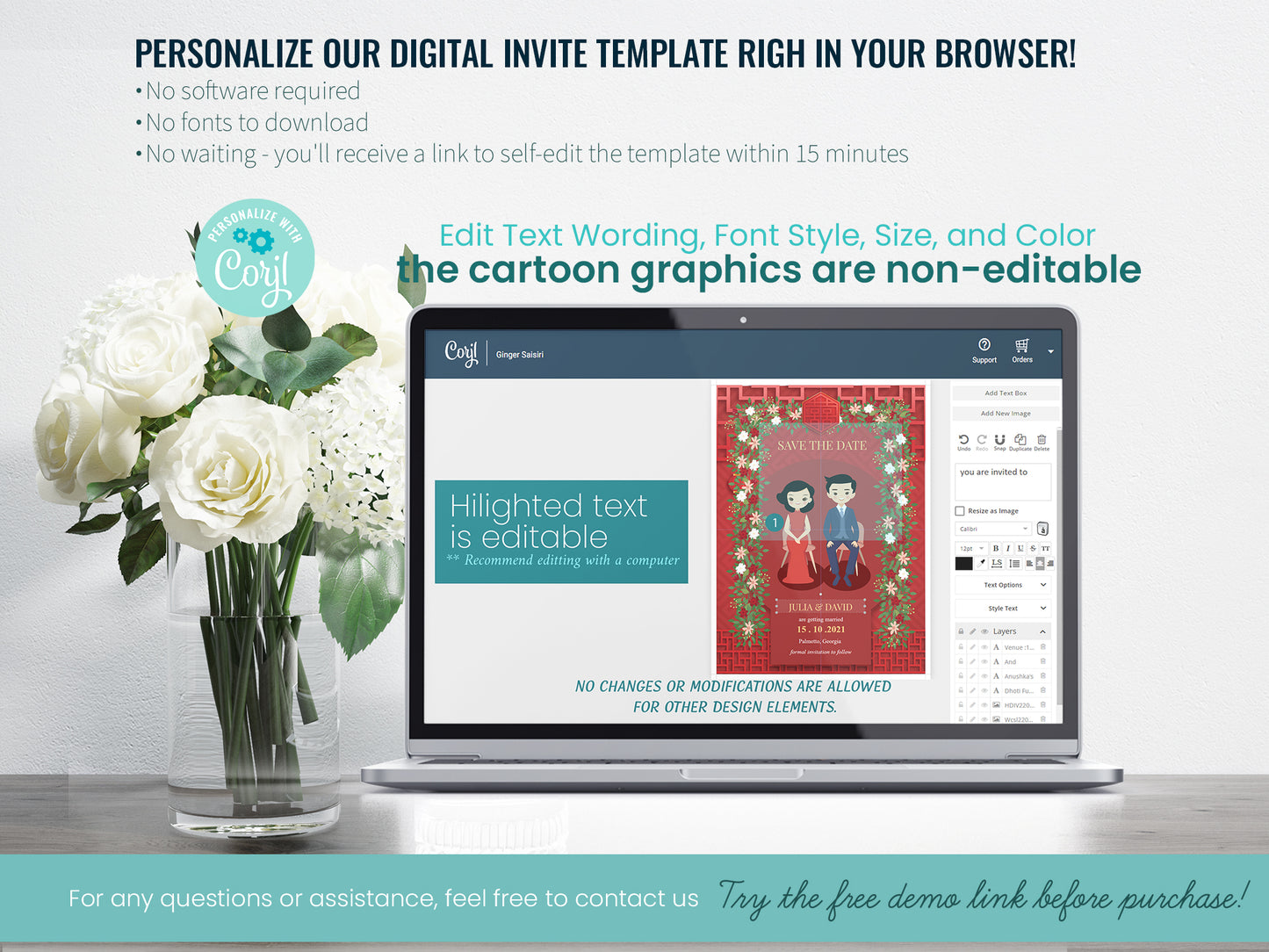 Cute Chinese Wedding, Tea Ceremony, invitation Template #cnwc0091