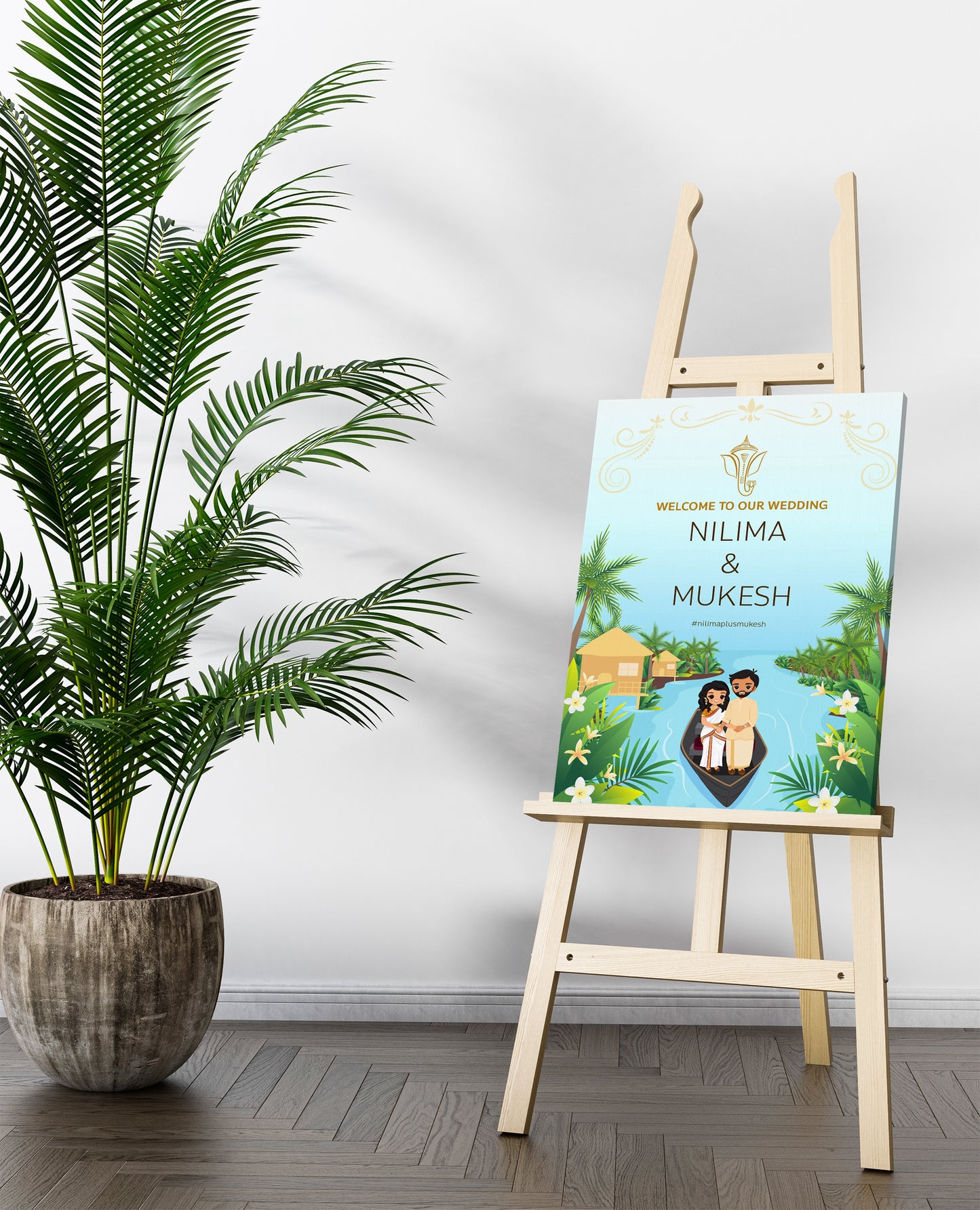 Cute Indian sign: Haldi/Mehndi/Sangeet, reception template #wcsl220905