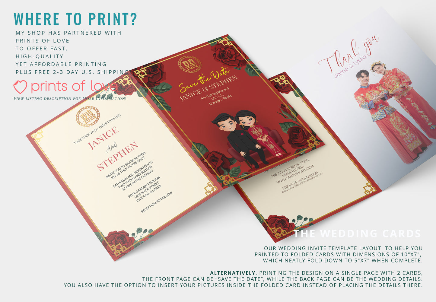 Cute Chinese Wedding, Tea Ceremony, invitation Template #cnwc210601