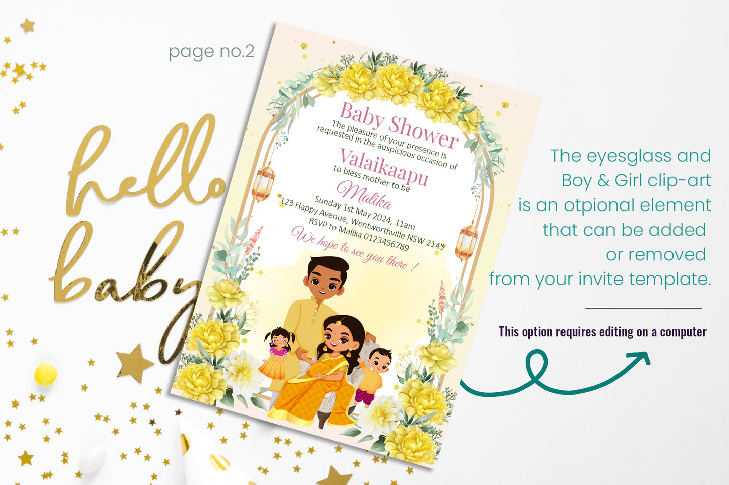 Cute Baby shower, cradle, naming, gender reveal, Invitation Templates #bsiv221101