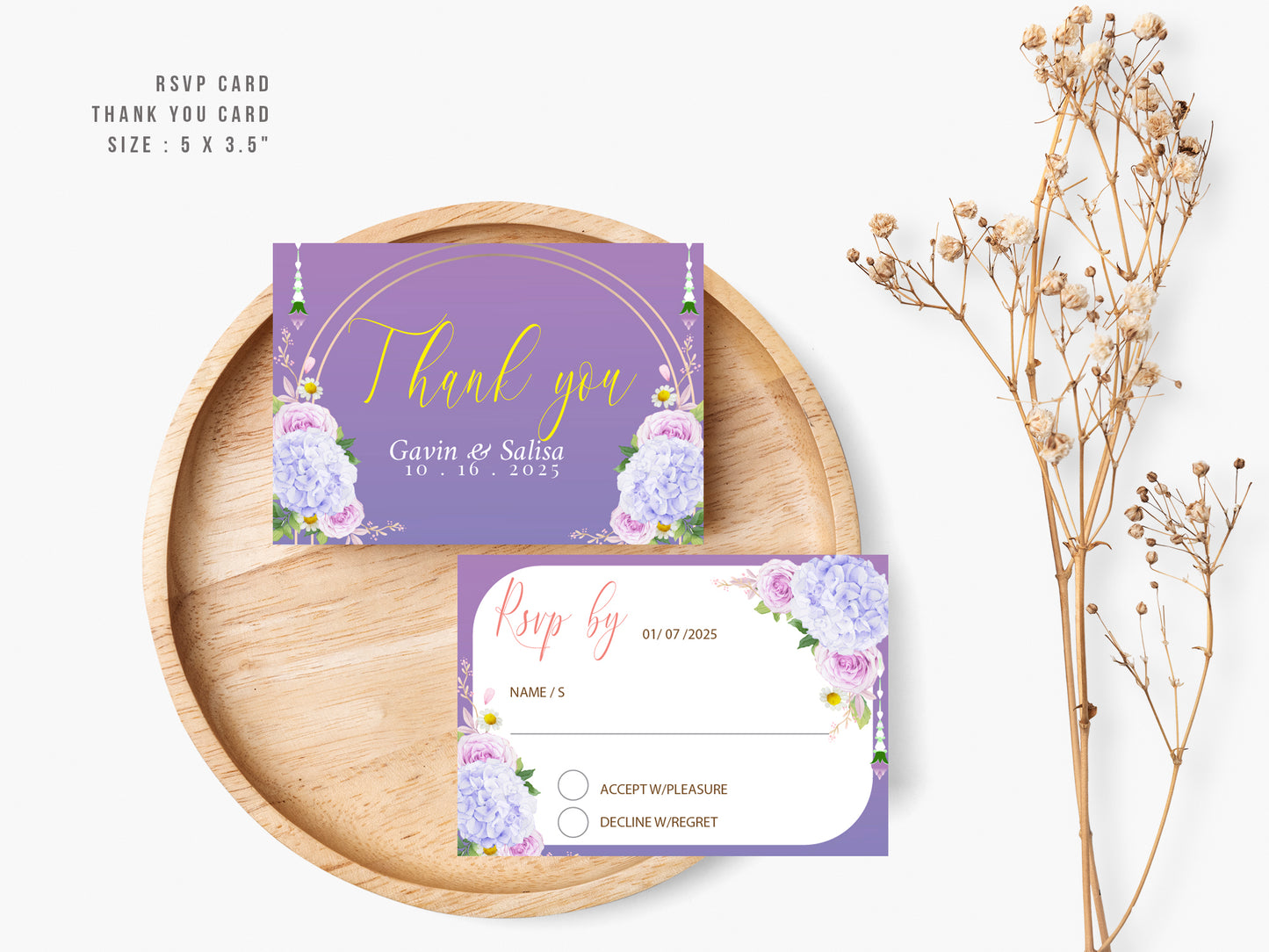 Cute Asian, Khmer, Lao, Thai Wedding invitation, E-Invite template #sewc221201