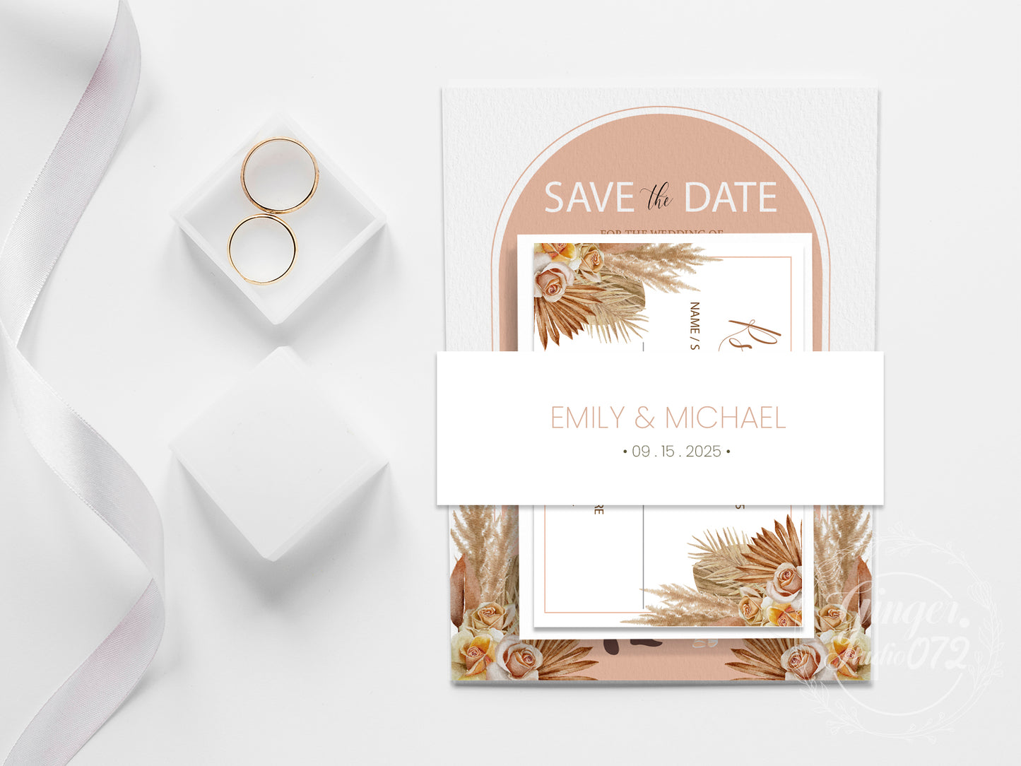 Cute Wedding Invitation, E-invites Template Set #CTWD230401