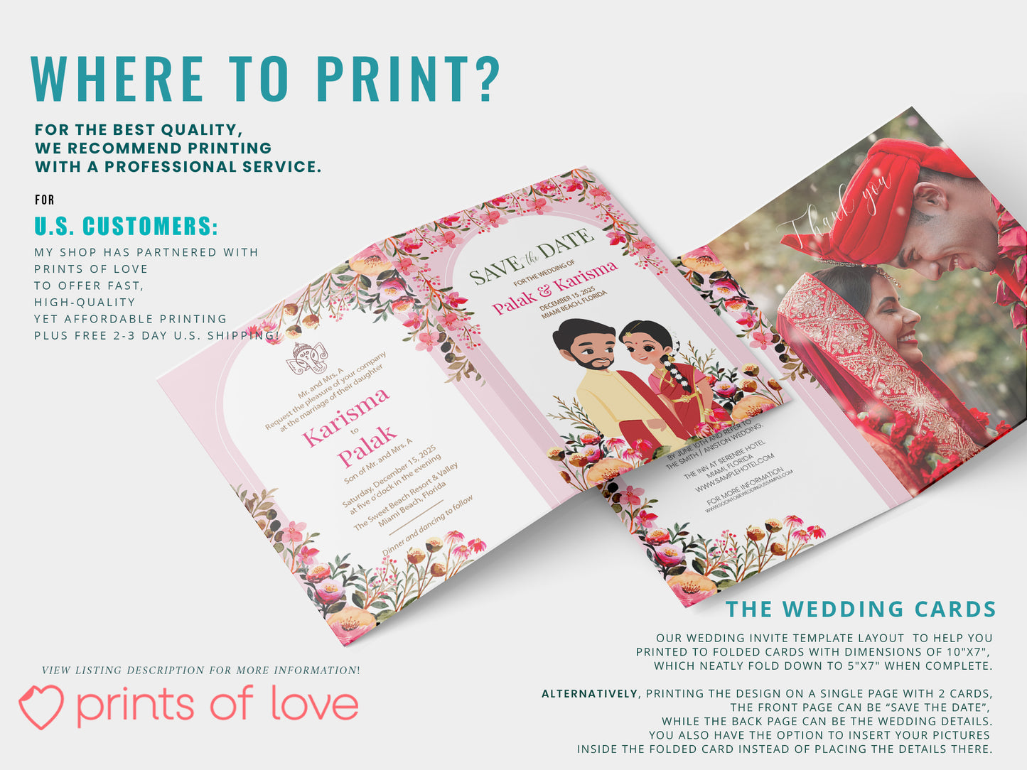Cute Indian/Hindu wedding invite, Haldi/Mehndi/Sangeet, Customize template #idwc210301