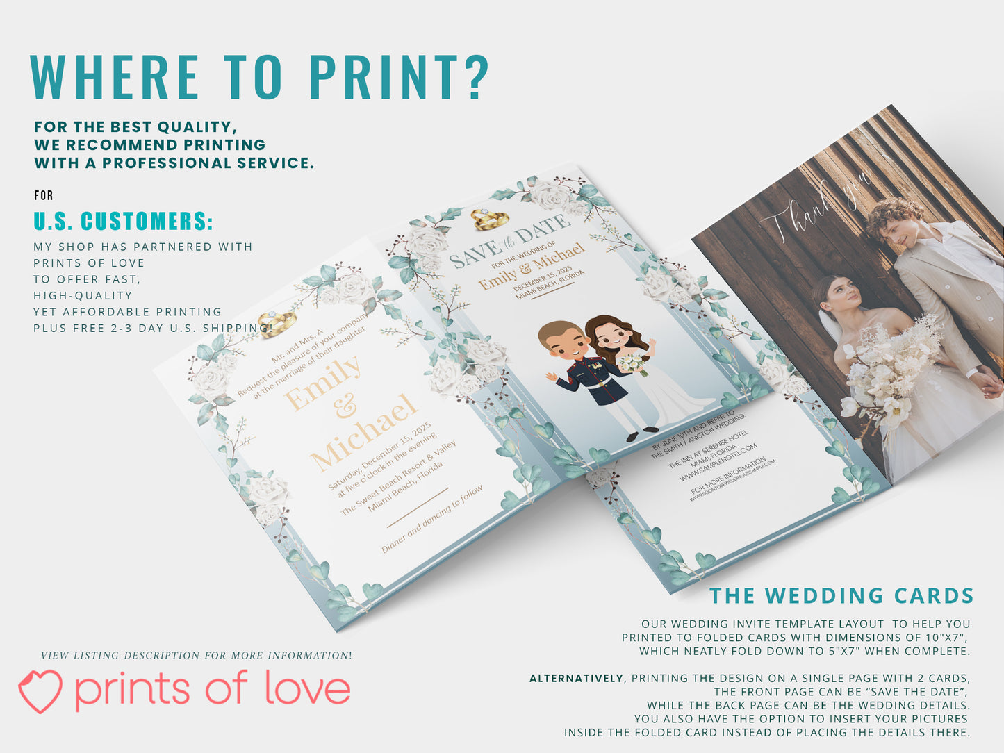 Cute Uniform wedding, Patriotic/Military Couple ,Invitation template #unifwd2001