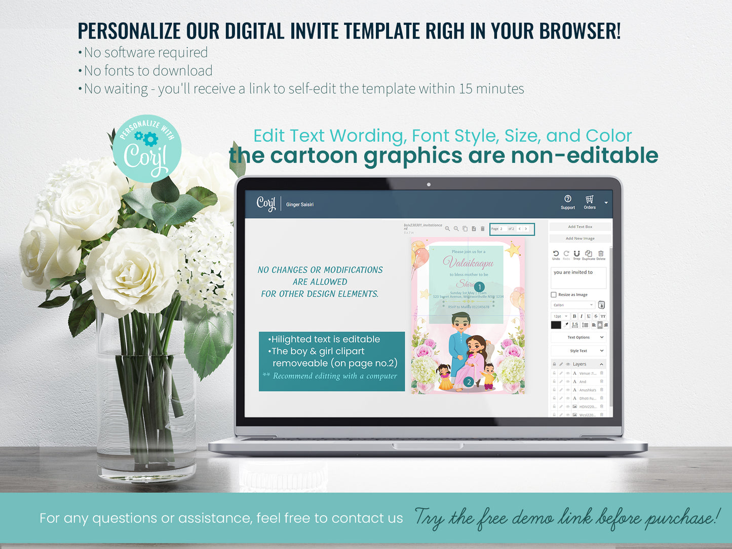 Cute Baby shower, cradle, naming, gender reveal, Invitation Templates #bsiv230301