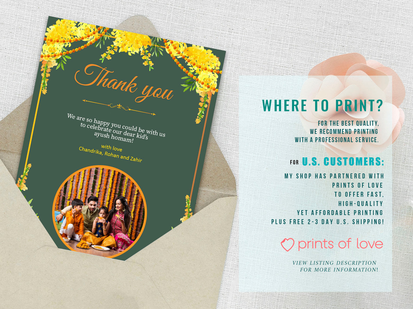 Cute Milestone invite, Ayush Homam puja function Customize Template #mttp240702