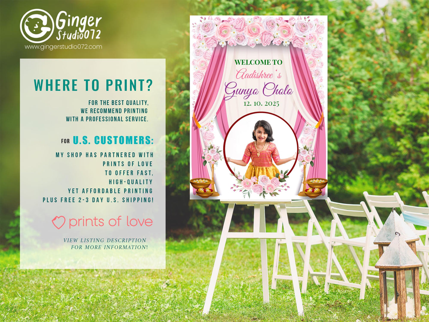 Cute Milestone invite, Gunyo Cholo Ceremony,  Customize Template #MTTP240901