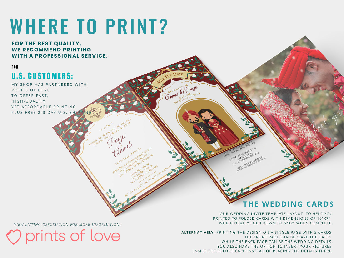 Cute Indian/Hindu wedding invite, Haldi/Mehndi/Sangeet, Customize template #idwc200706