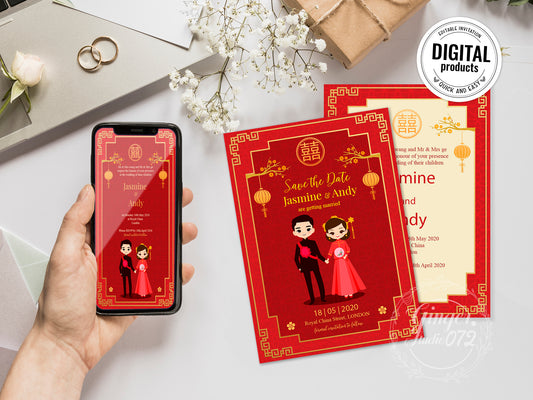 Chinese Tea Ceremony -Digital Template (Editable PDF)#cnwc9597