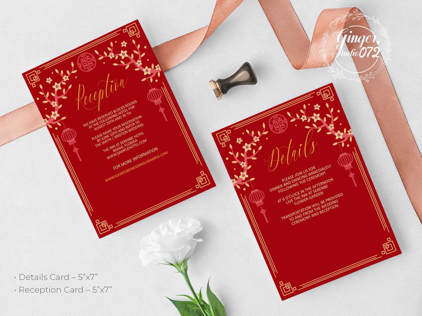 Cute Chinese Wedding, Tea Ceremony, invitation Template #cnwc210501