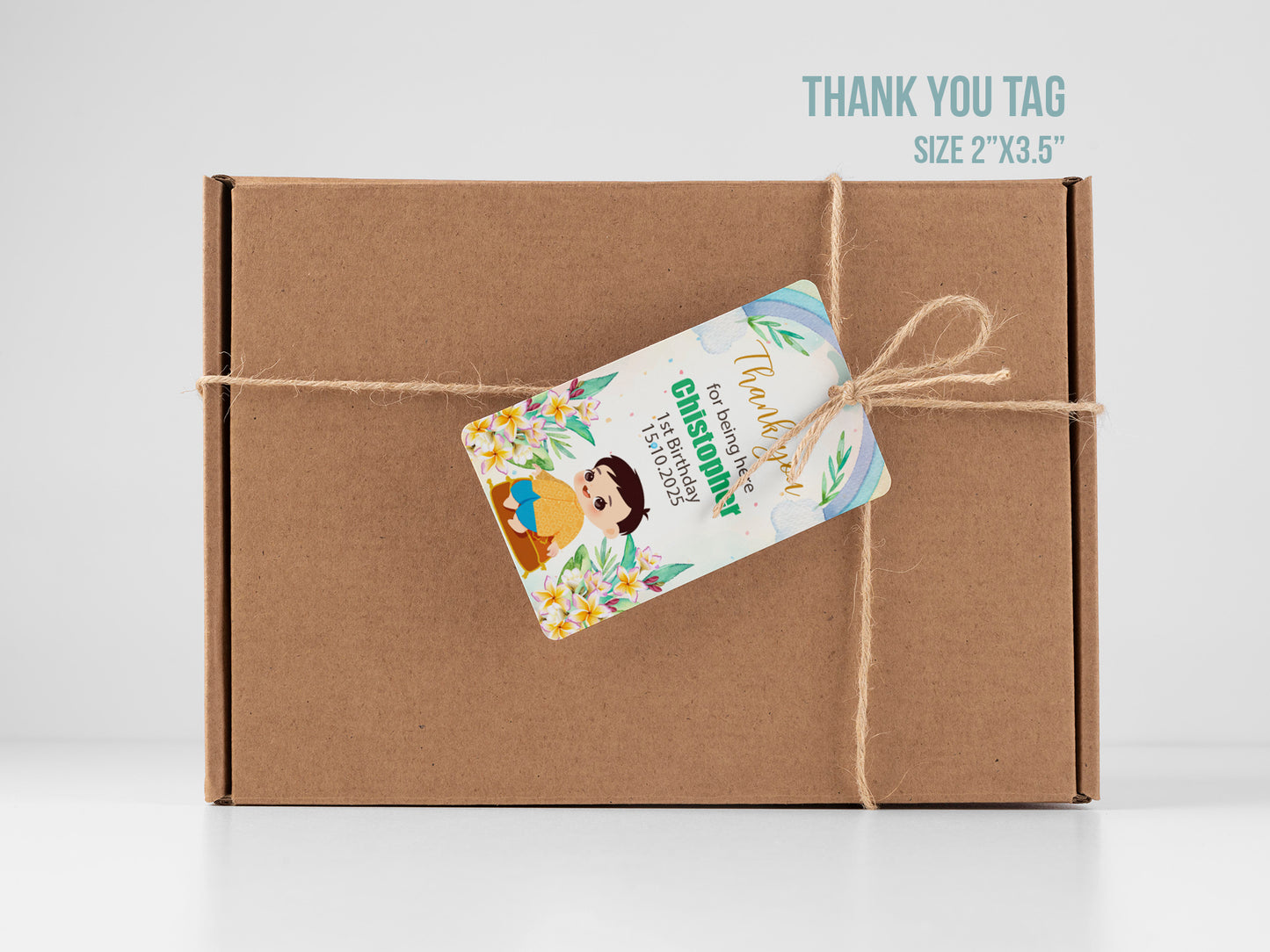 Cute 1st Birthday Invitation, Southeast Asian Theme, Customize Template #fbiv230505