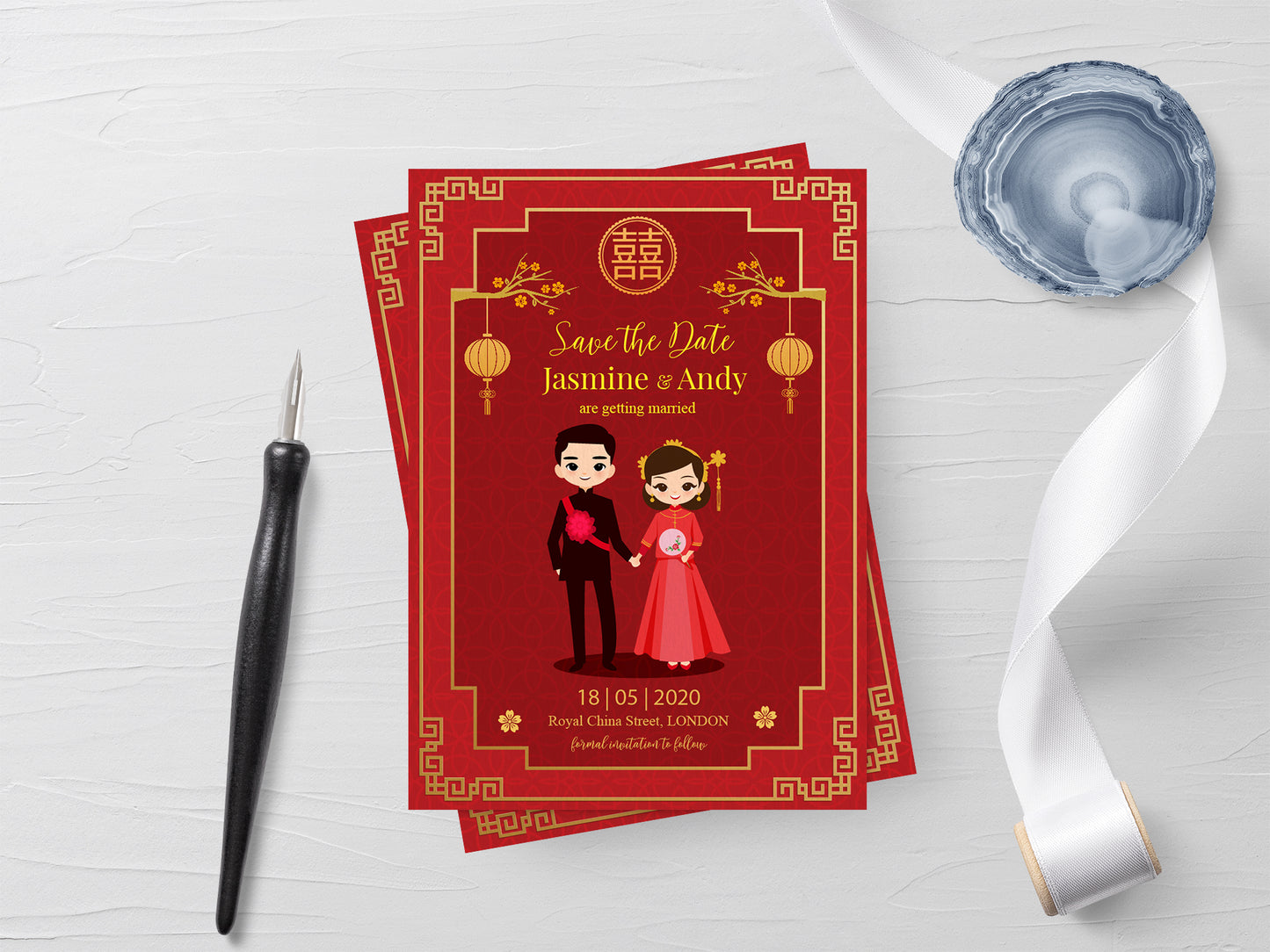 Chinese Tea Ceremony -Digital Template (Editable PDF)#cnwc9597