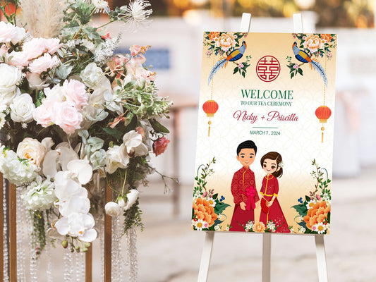 Tea ceremony sign -Digital Template (Editable PDF) #wcsl230303