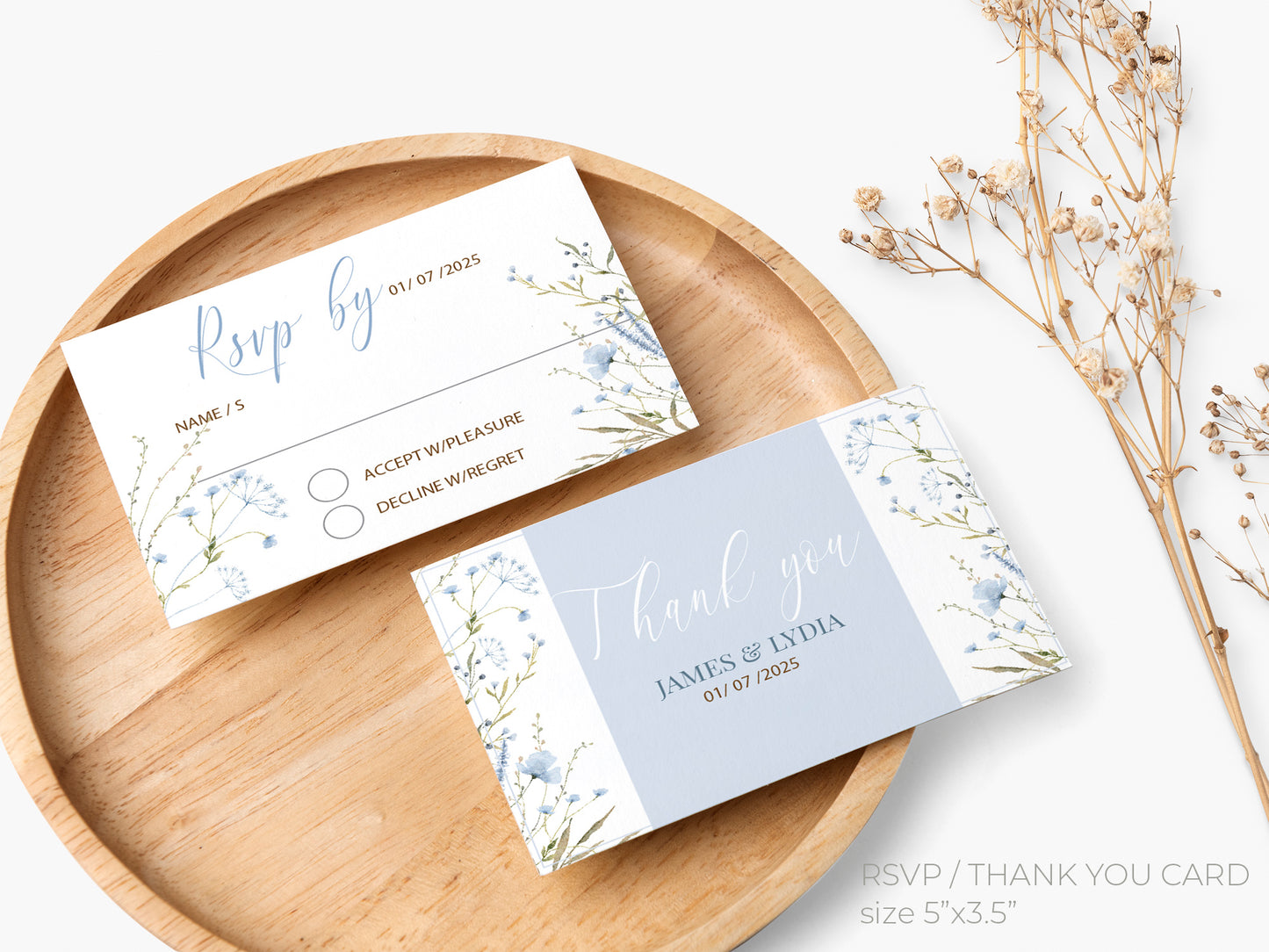 Cute Wedding Invitation, E-Invitation, Digital Template Set #ctwd230102