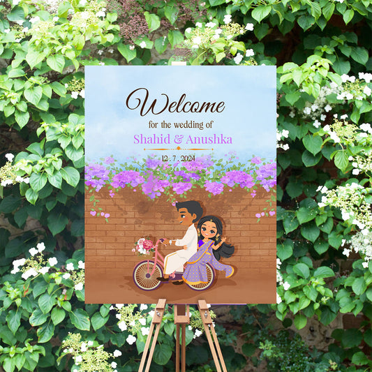 Cute Indian sign: Haldi/Mehndi/Sangeet, reception template #wcsl230702